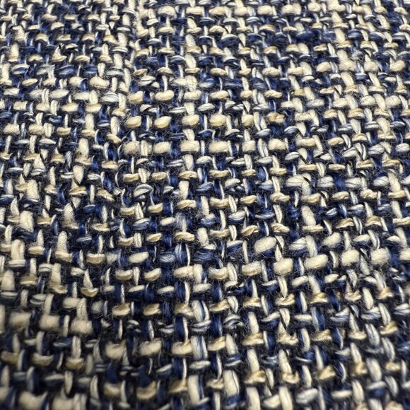 EUC Women's PENDLETON Navy/Cream Tweed Full Zip Blazer Jacket | Size 10P‎ - Picture 2 of 10